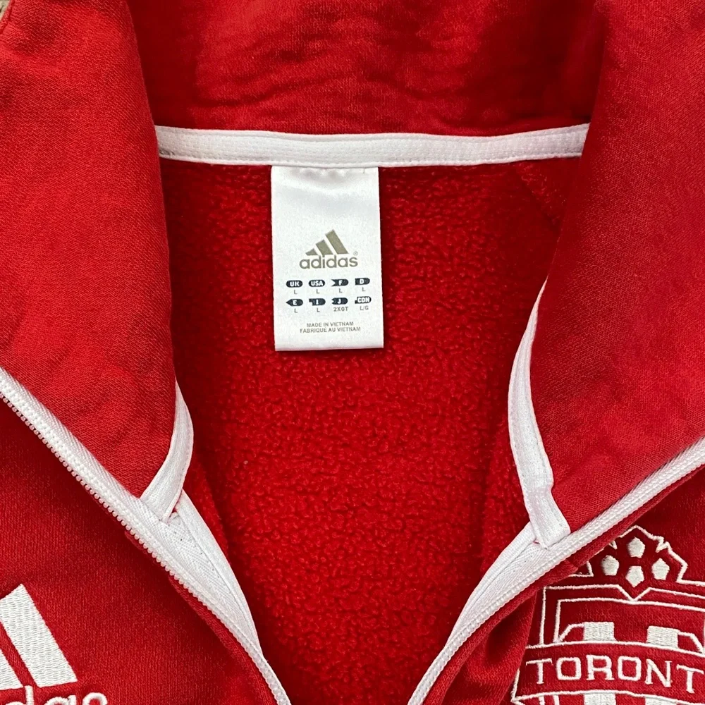 Adidas Toronto FC Ladies Red Zip-Up Jacket - Picture 2 of 2